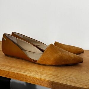 Calvin Klein Tan Suede Flats